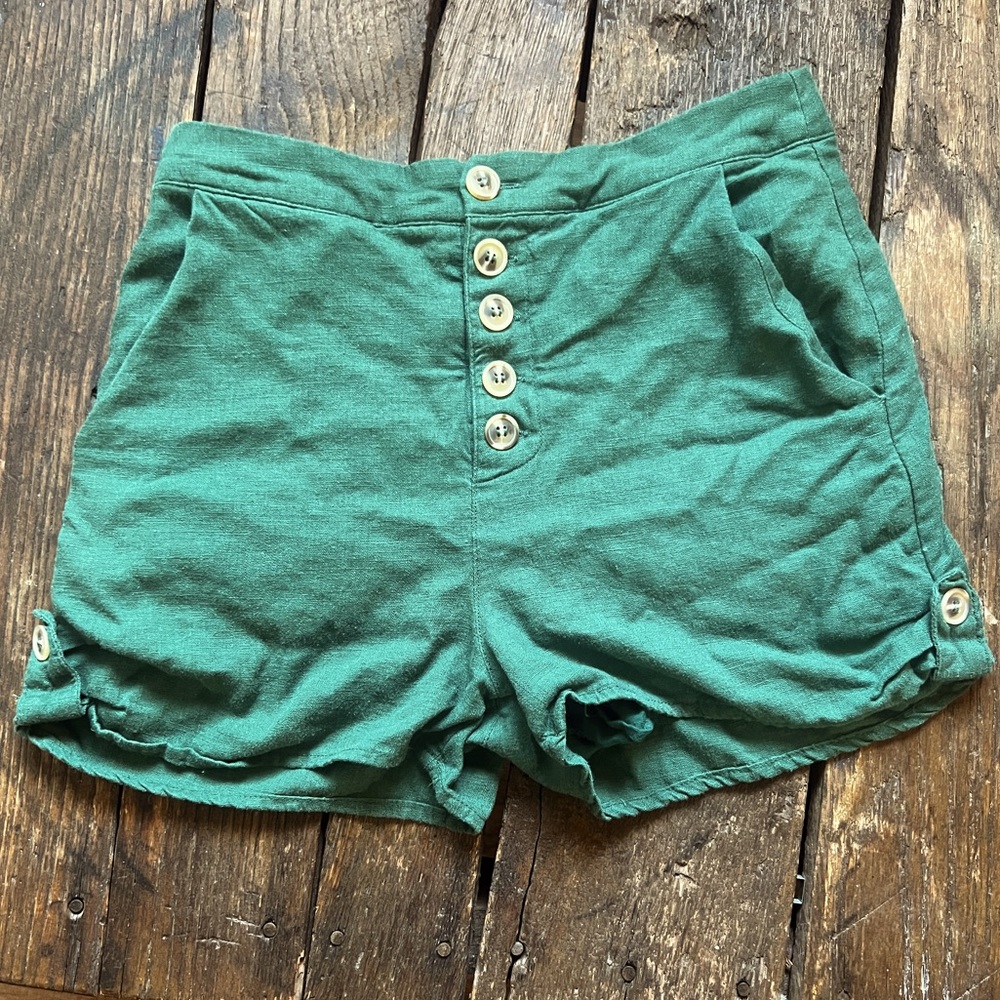 Moon River Linen Blend Shorts